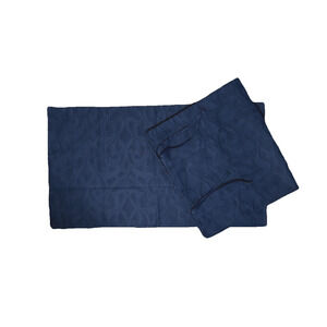 Beautiful Luxury King Shams Chambers Fine Linen Pair Pillowcases Navy Blue Italy